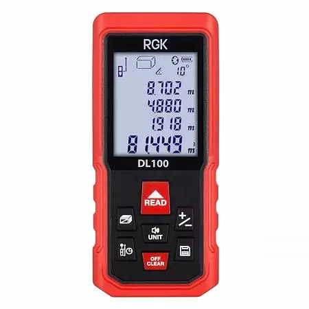 Комплект: ротационный нивелир RGK SP-310 + элевационный штатив RGK SH-170 + рейка RGK LR-2 + дальномер RGK DL100